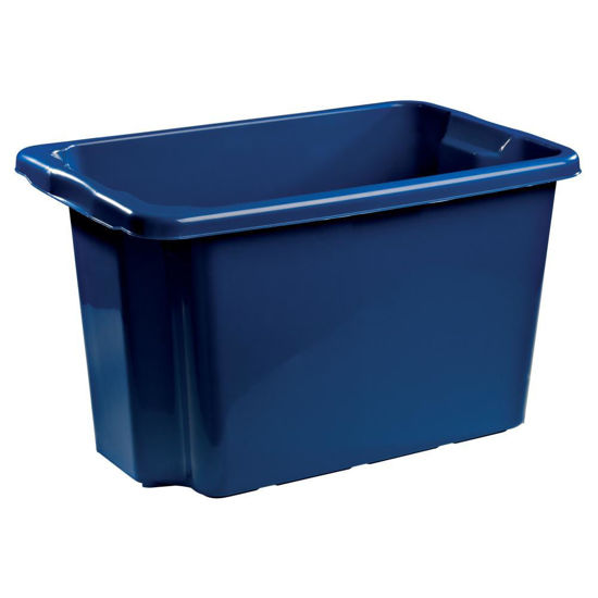 Bild på Nordiska Plast Förvaringsbox 55L Blå 7550 NPL