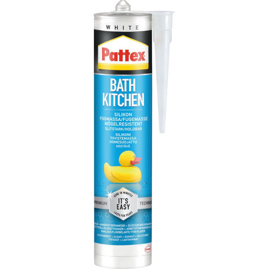 Bild på Pattex Silikonfog Kök/bad Vit 280ml