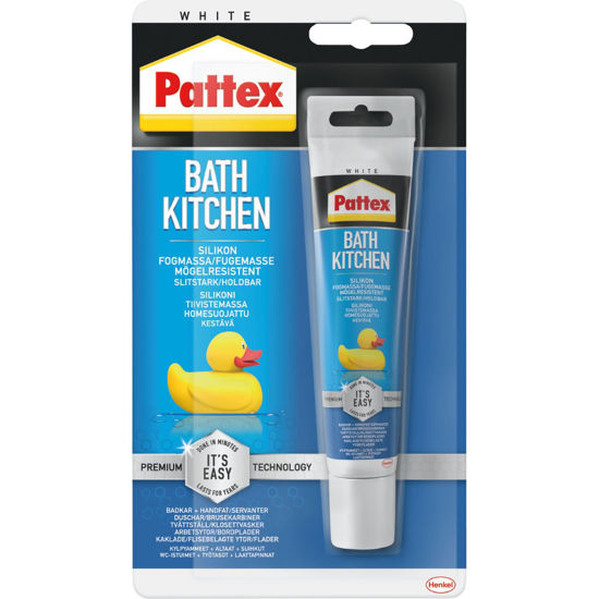 Bild på Pattex Silikonfog Kök/bad Vit 50ml