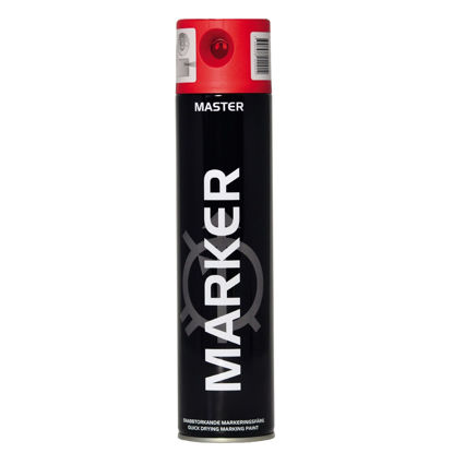 Bild på Spray Master Markeringsfärg Solid Röd 600ml
