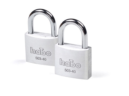 Bild på Habo Hänglås 503-40 Twin Aluminium SB