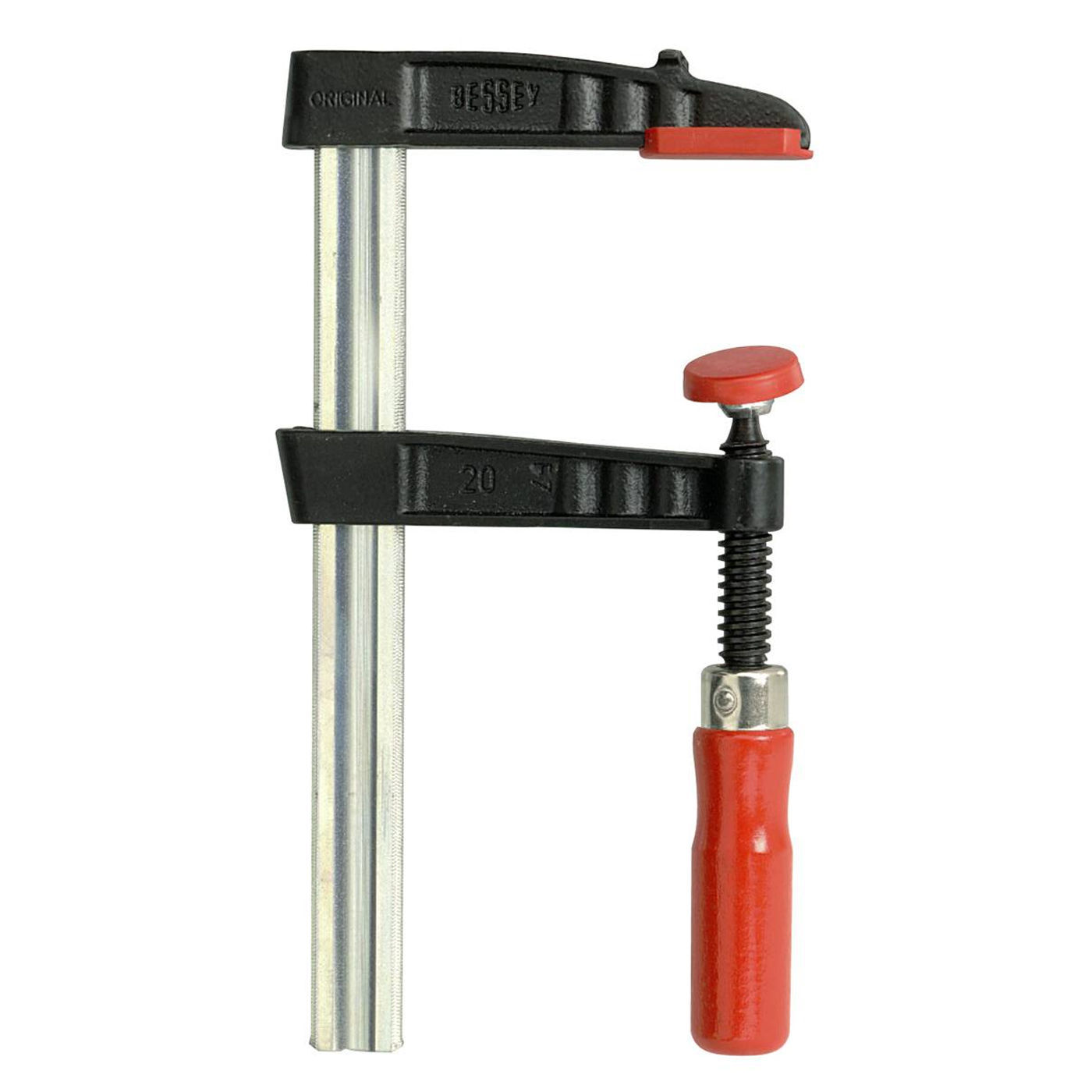 Bessey TG-16 Skruvtving med Trähandtag 160mm - skena