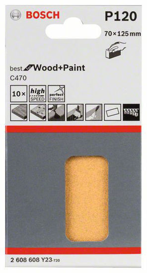 Bild på Bosch slipark 70x125 mm BFWP 10ST