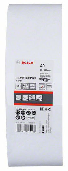 Bild på Bosch Slipband 75x533mm 10-P