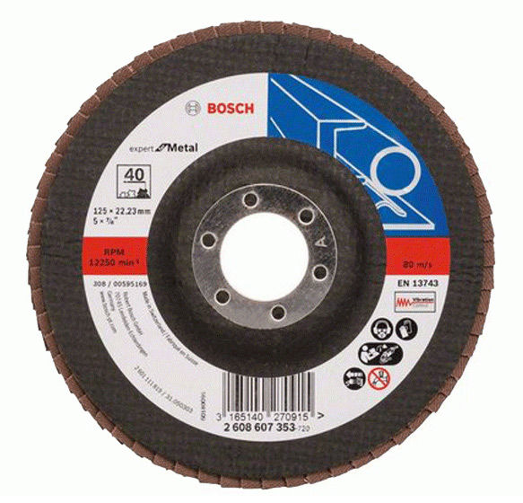 Bosch Lamellslipskiva Bi-Metall K60 RAK (125MM) - vinkelslipar