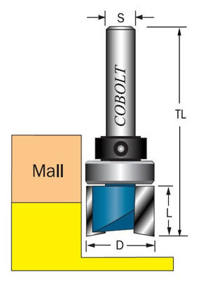 Cobolt Mallfräs D=14 L=25 TL=63 | toolab.se