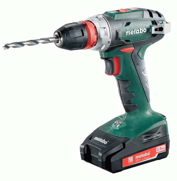 Metabo BS 18 QUICK Borr-/Skruvdragare 18V (2x2,0ah) - volt batteri