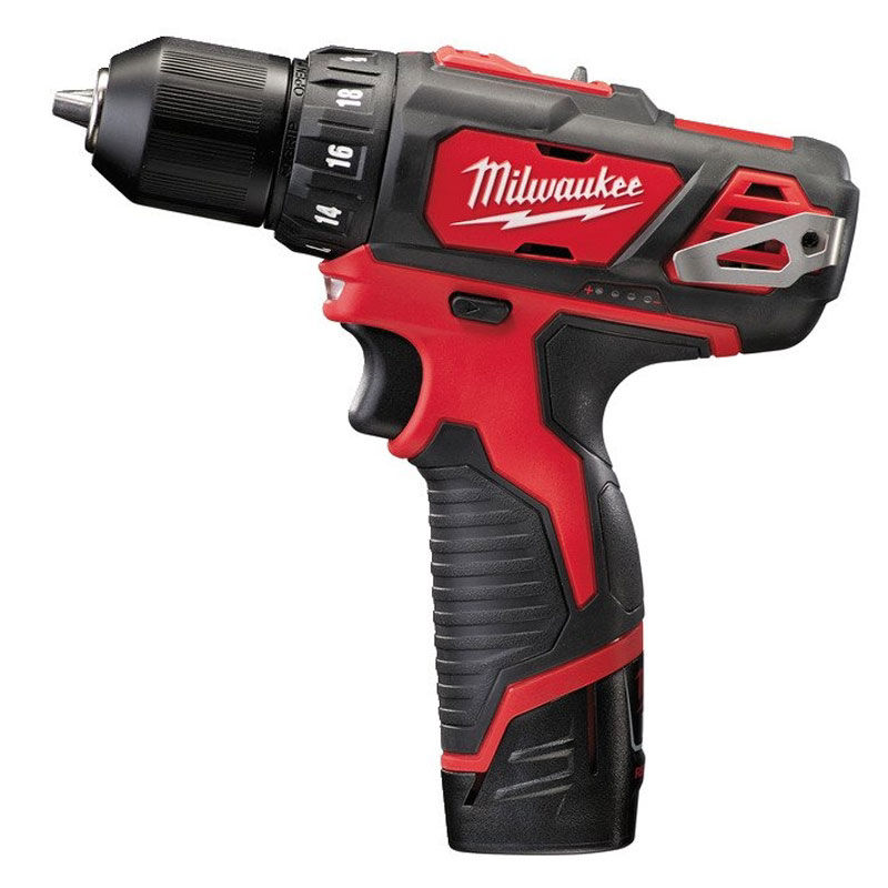 Milwaukee M12 BDD-202C Borr-/Skruvdragare 12V (2x2,0ah) - batteridriven