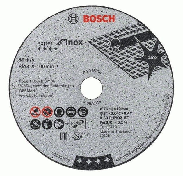 Bosch Kapskiva Expert INOX 76mm Rostfritt (5-P) - med