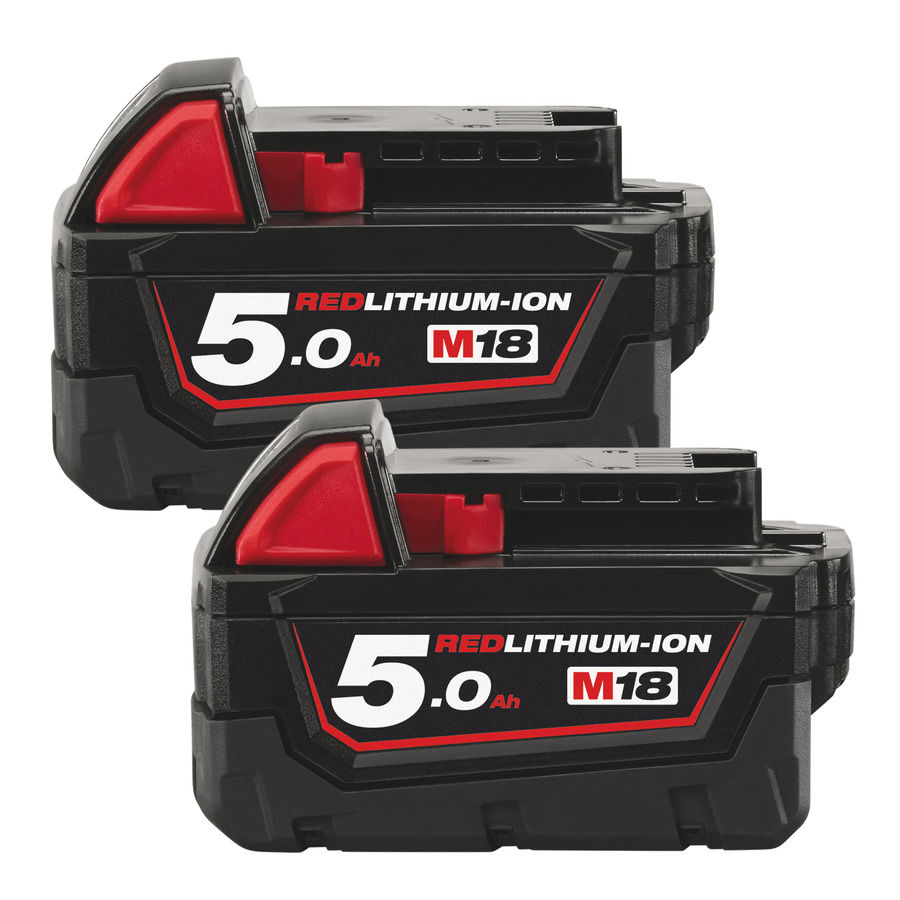 Milwaukee Batteripaket M18 B52 (2x5,0ah) - batterier