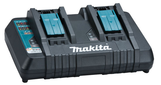 Makita DC18RD Batteriladdare med dubbla portar 14,4-18V - TOOLAB.SE
