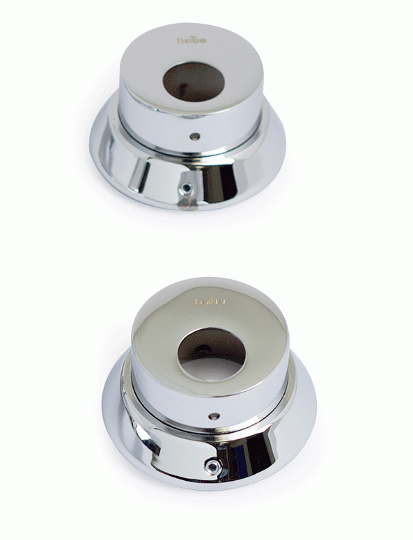 Habo Cylinderkopp Med Cylinderring Krom - montering
