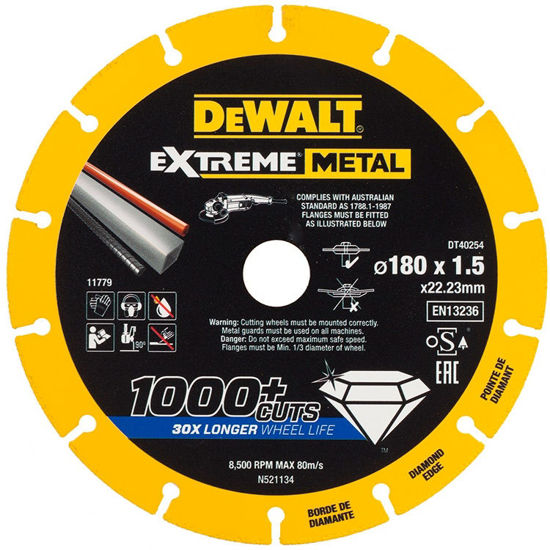 DeWalt DT40254 Diamantkapskiva för stålmaterial 180mm