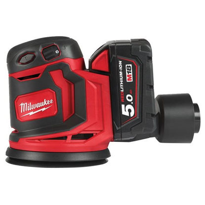 Milwaukee M18 BOS125-502B Slipmaskin 18V 125mm (2x5,0ah)