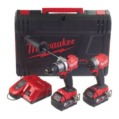 Milwaukee M18 FPP2A2-502X Verktygspaket 18V FUEL (2x5,0ah)