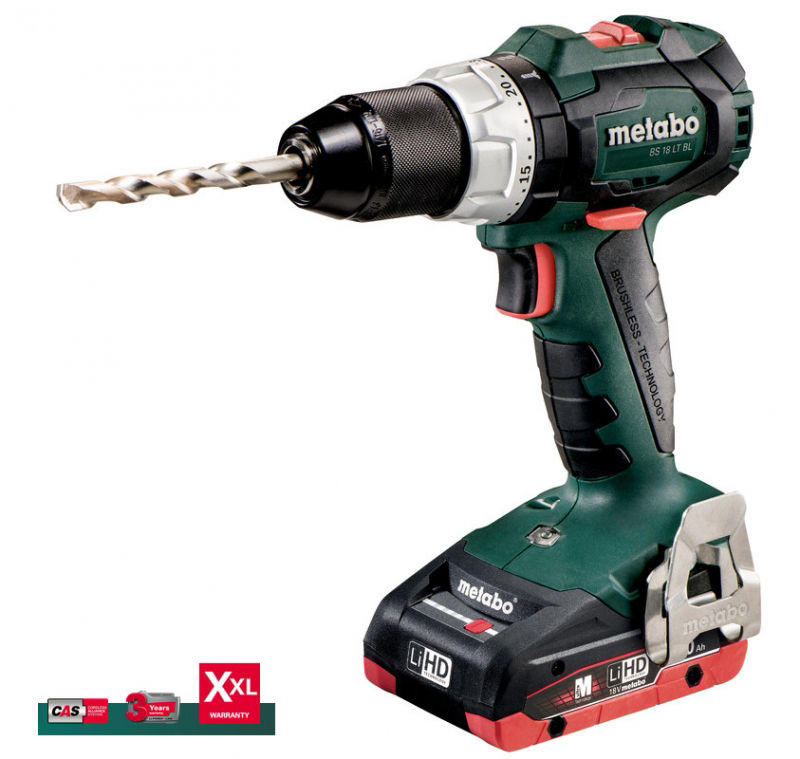Metabo BS 18 LT BL Borr-/Skruvdragare 18V LIHD (2x4,0ah) - med