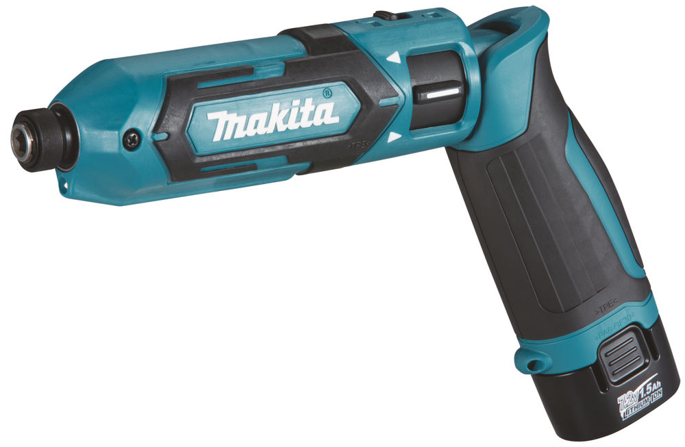 Makita TD022DSJ Slagskruvdragare 7,2V 1/4" (2x1,5Ah) - trånga utrymmen