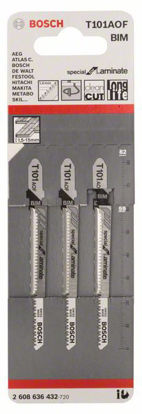 Bosch T101AOF Sticksågsblad Kurv för Laminat/Multiplexskivor 3-P - TOOLAB.SE