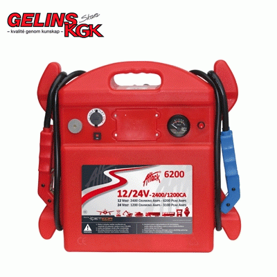 BOOSTER ATTACK 6200 12/24 VOLT - startbooster