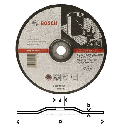 Bosch Slipskiva 125x6mm för rostfritt