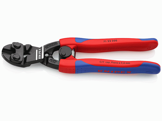 KNIPEX Kraftavbitare komfort 200mm, vinklad i 20° (7122200SB)