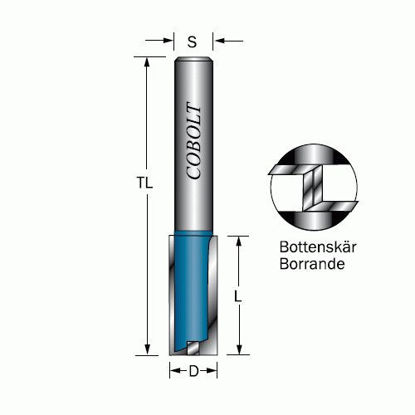 Cobolt Notfräs D=19, L=25, TL=63