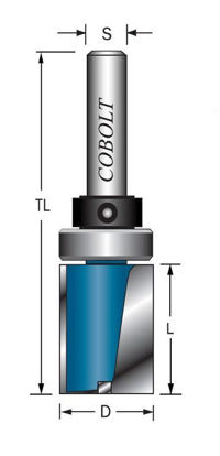 Cobolt Mallfräs D=12 L=8 TL=50 | toolab.se