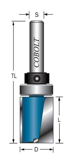 Cobolt Mallfräs D=12 L=20 TL=80 | toolab.se