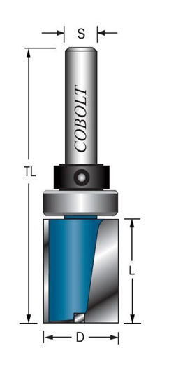 Cobolt Mallfräs D=22 L=20 TL=80 | toolab.se