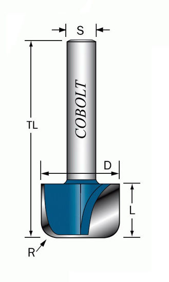 Cobolt Kanal/Skålfräs D=32 R=5 L=16 | toolab.se