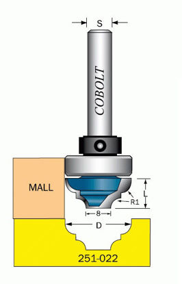 Cobolt Spegeldekorfräs D=22 | toolab.se