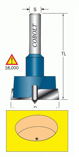 Cobolt HM Kvistborr D=15 S=8 TL=57 | toolab.se