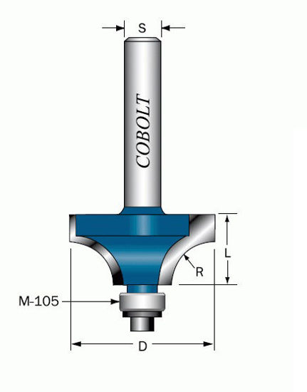 Cobolt Kvartsstavfräs R=19.0 mm | toolab.se