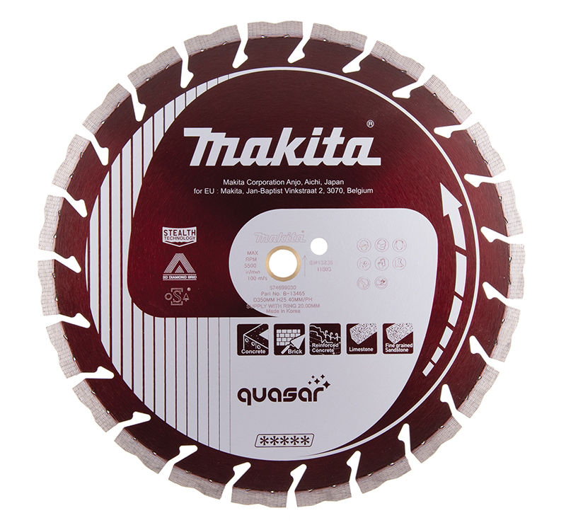 Makita B-13465 Diamantkapskiva 350mm (Quaser Stealth) - betong