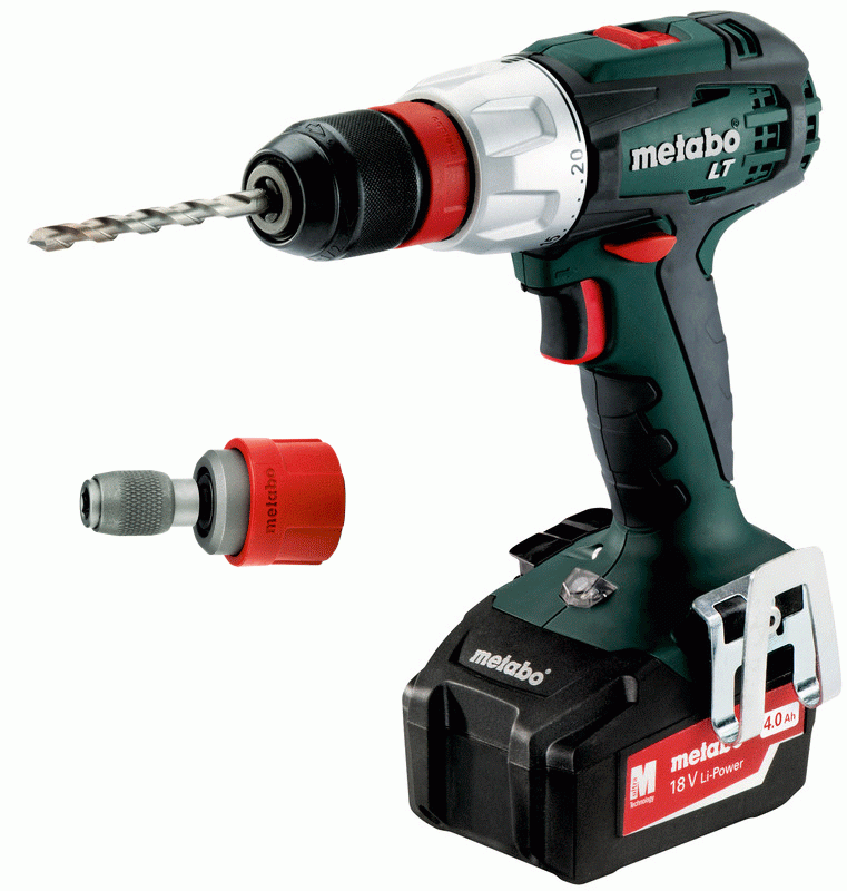 Metabo BS 18 LT QUICK Borr-/Skruvdragare 18V (2x4,0ah) - med