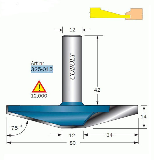 Cobolt Frisfräs Skaft 12mm | toolab.se