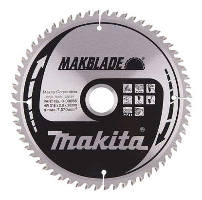 Makita B-09058 Sågklinga 216mm för Trä (60T)