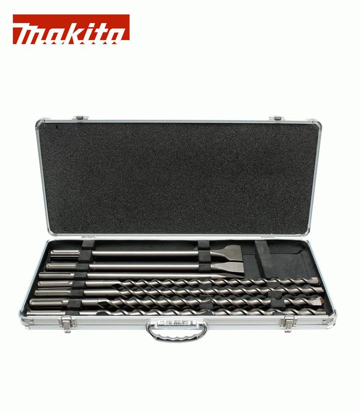 Makita D-40571 Borr-/Mejselsats SDS-MAX (7st) - aluminium