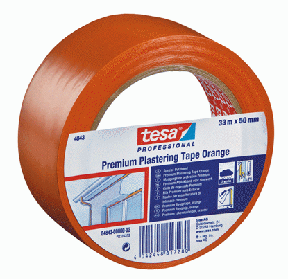 Tesa Bygg- & Skyddstejp Orange PVC 50mm (33mm)