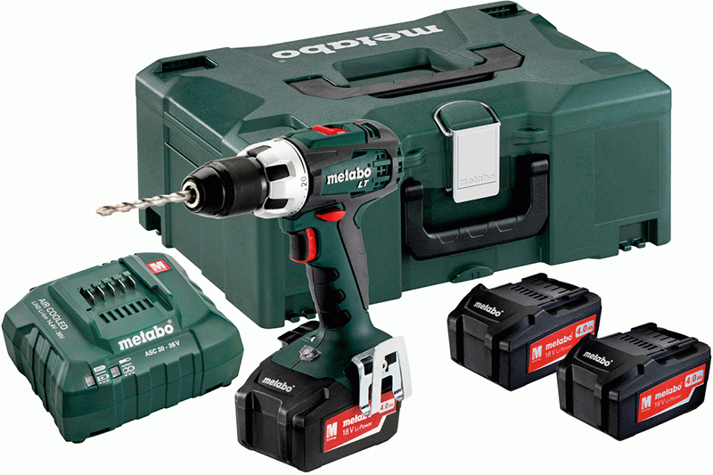 Metabo BS 18 LT Borr-/Skruvdragare 18V (3x4,0ah) - med