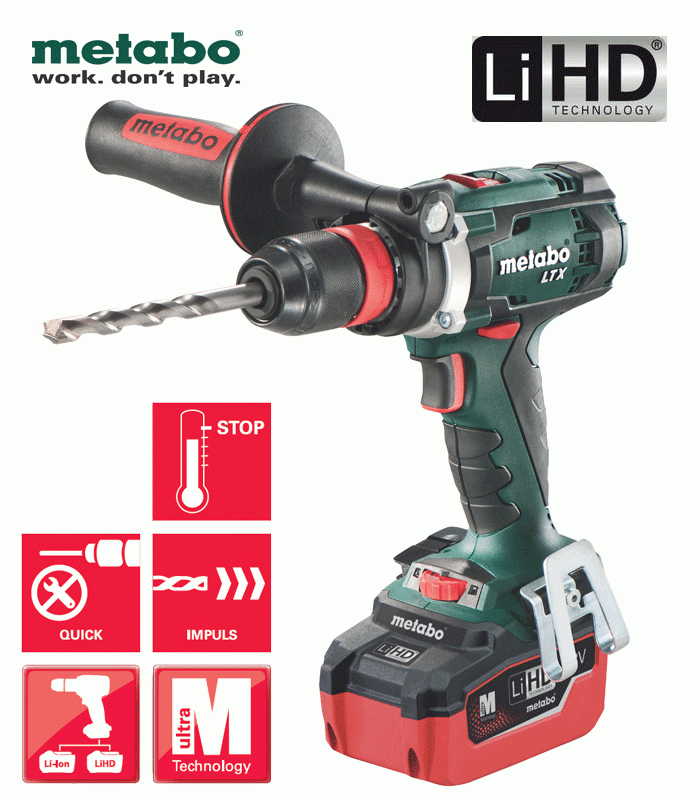 Metabo BS 18 LTX BL Q I Quick Borr-/Skruvdragare LiHD 18V (2x5,5ah) - med