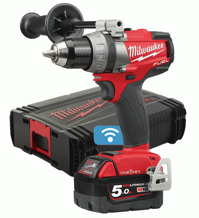 Milwaukee ONEDD2-502X Borr-/Skruvdragare FUEL ONEKEY 18V (2x5,0ah) - med