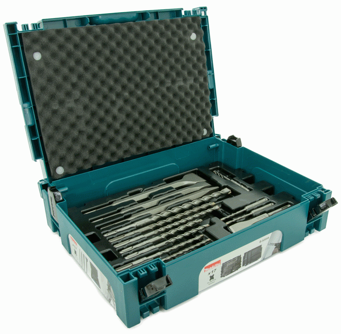 Makita B-52059 Borr-/Mejselkit SDS+ (17-delar) - mejslar