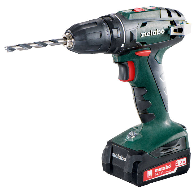 Metabo BS 14,4 Borr-/Skruvdragare 14,4V (2x2,0ah) - låda med