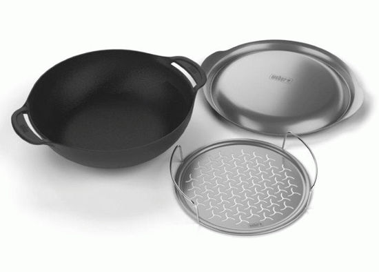 Weber Gourmet BBQ System Wok inkl. ånginsats och lock - TOOLAB.SE