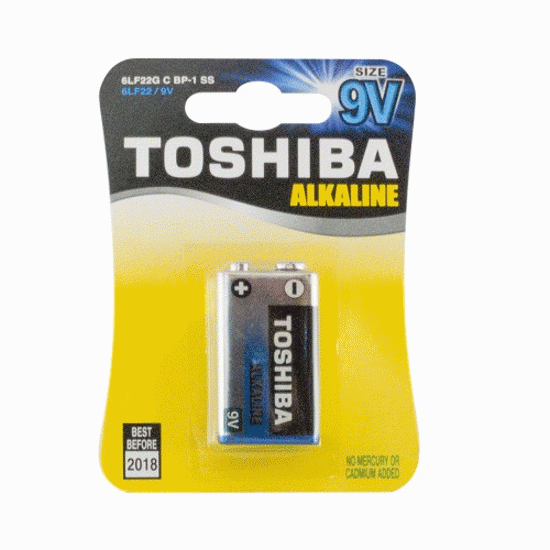 Toshiba 9V batteri 6LF22 (1-P)