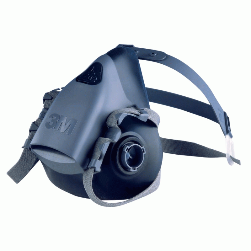 3M 7503 Halvmask Silikon (Storlek L) - ren
