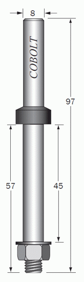 Cobolt Spindel skivnotstål TL=97 S=8