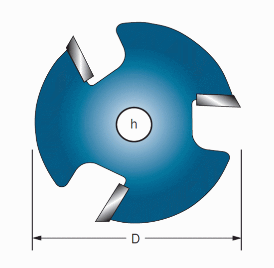 Cobolt Notskiva 6,0mm 3-skär D=48