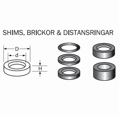 Cobolt 16860 Bricka D=16 d=8 H=3mm